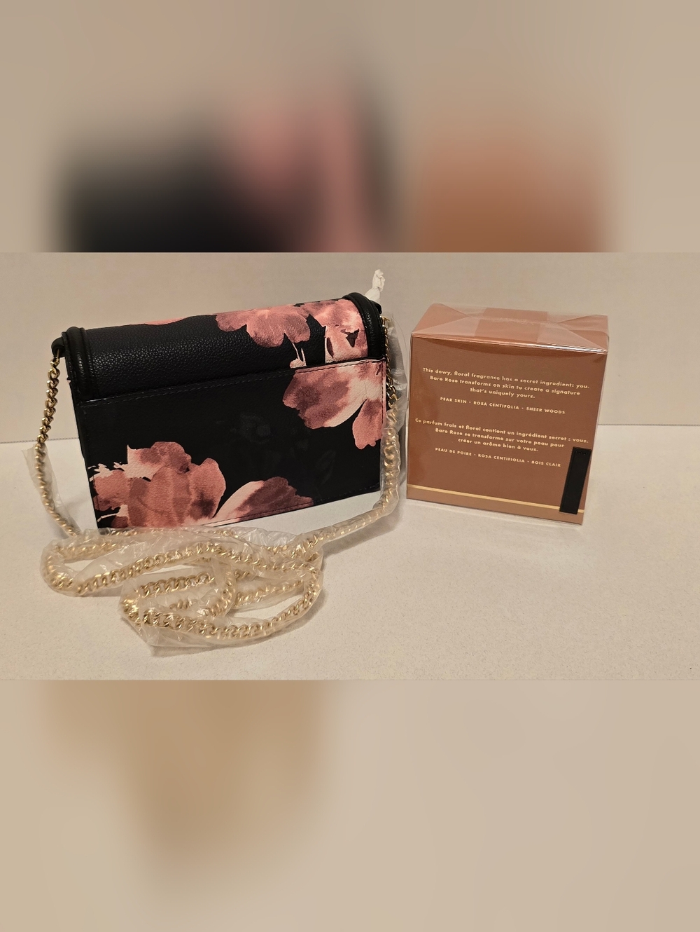 Victoria's Secret Crossbody Bag- Night Bloom and Bare Rose Parfum 1.7oz Bundle - Picture 2 of 15